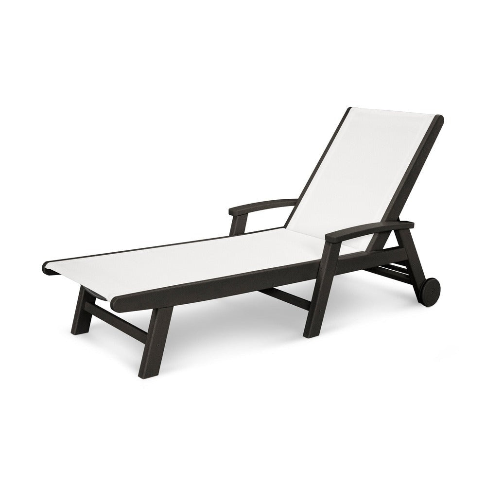POLYWOOD® Coastal Chaise with Wheels - SW2290