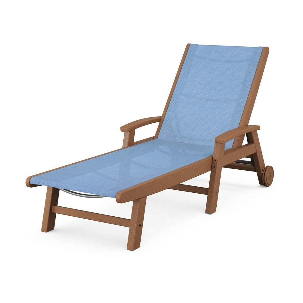 POLYWOOD® Coastal Chaise with Wheels - SW2290