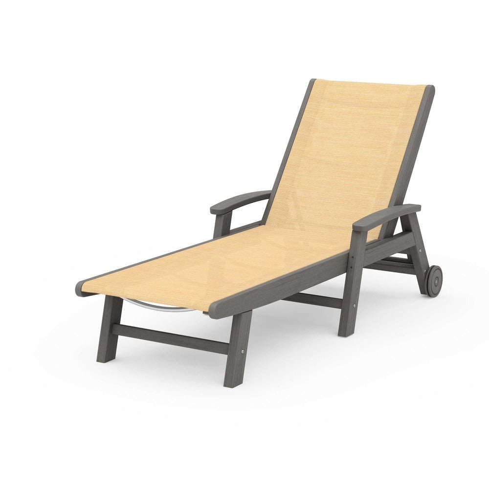 POLYWOOD® Coastal Chaise with Wheels - SW2290