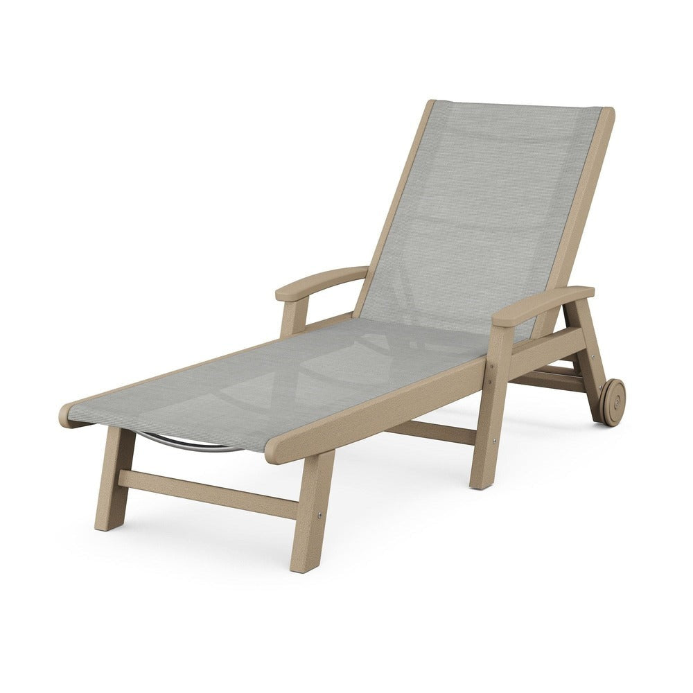 POLYWOOD® Coastal Chaise with Wheels - SW2290