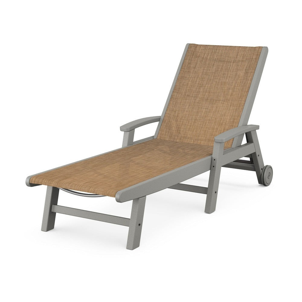 POLYWOOD® Coastal Chaise with Wheels - SW2290