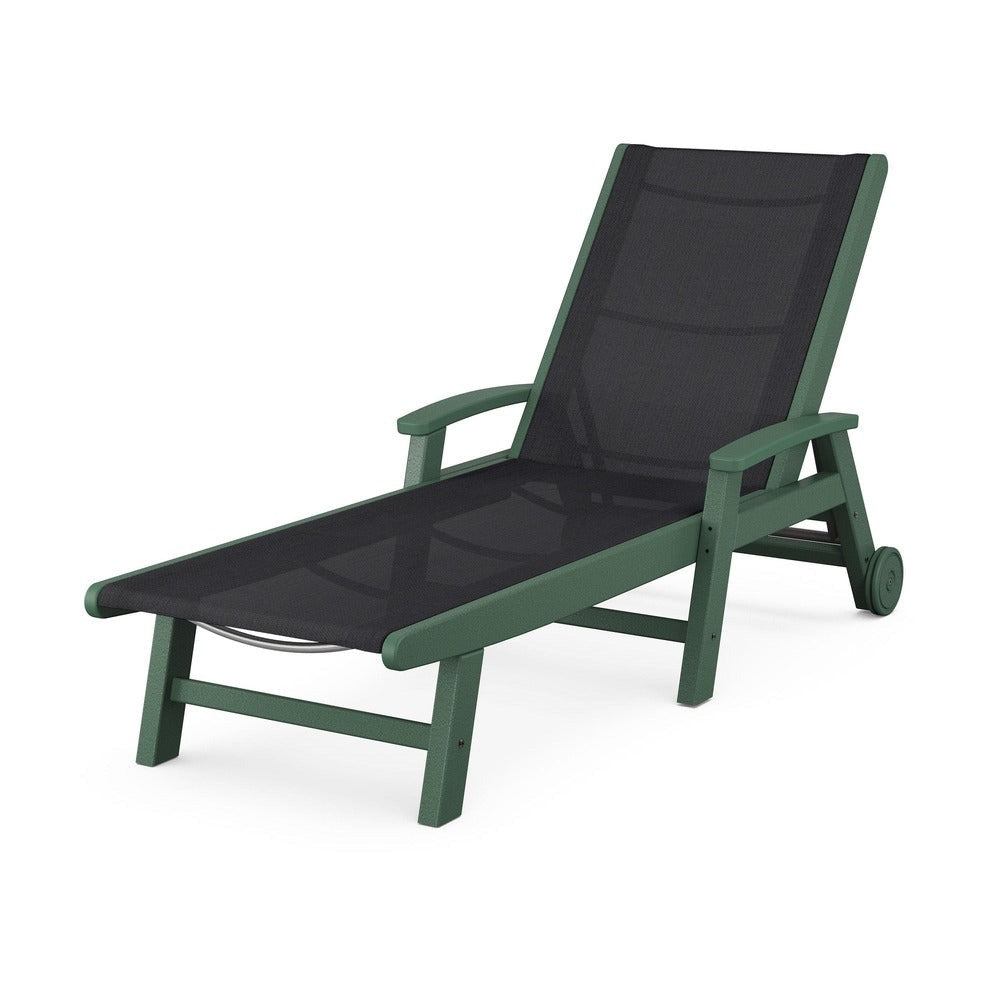 POLYWOOD® Coastal Chaise with Wheels - SW2290