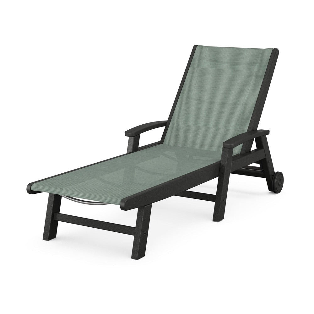 POLYWOOD® Coastal Chaise with Wheels - SW2290