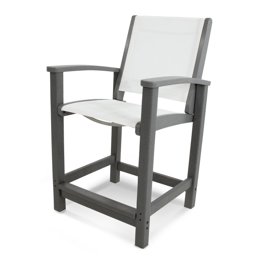 POLYWOOD® Coastal Counter Chair - 9011 Outdoor Furniture POLYWOOD®