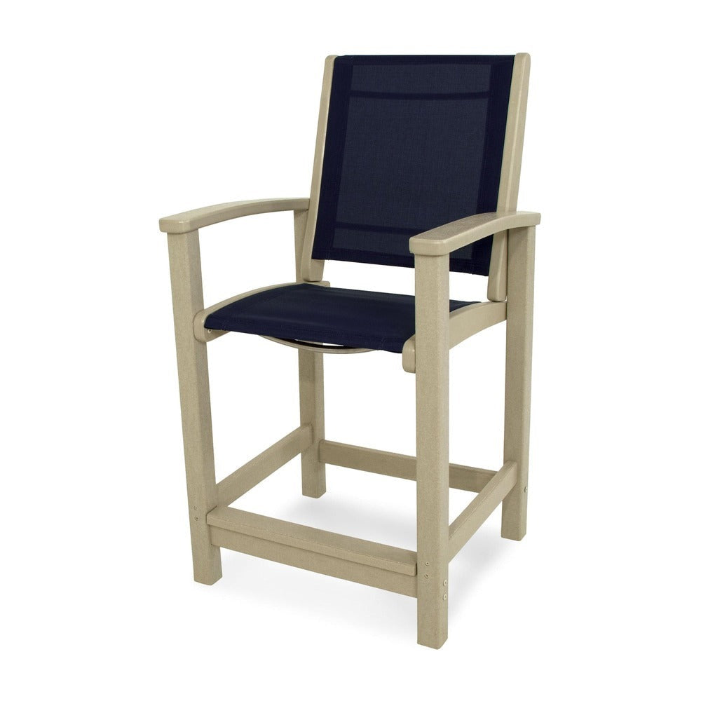 POLYWOOD® Coastal Counter Chair - 9011