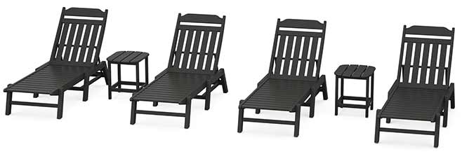 POLYWOOD® Country Living 6-Piece Chaise Set - PWS1556-1 Chaise POLYWOOD®