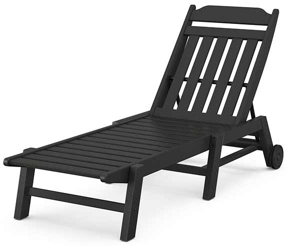 POLYWOOD® Country Living Chaise with Wheels - CLCAW2280 Chaise POLYWOOD®