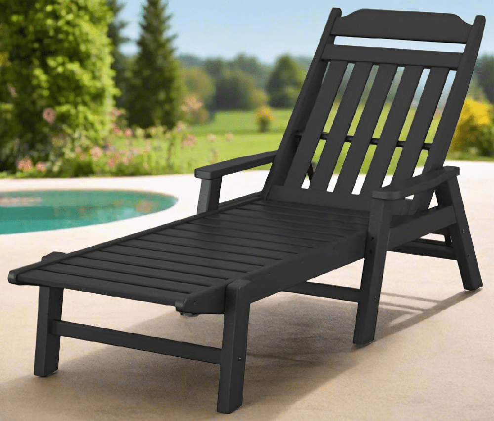 POLYWOOD® Country Living Chaise with Wheels - CLCAW2280 Chaise POLYWOOD®