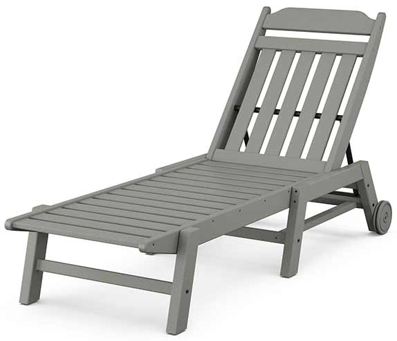 POLYWOOD® Country Living Chaise with Wheels - CLCAW2280 Chaise POLYWOOD®