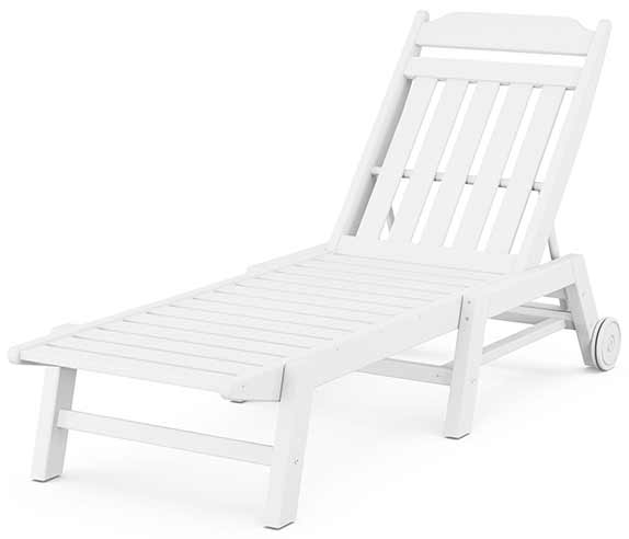 POLYWOOD® Country Living Chaise with Wheels - CLCAW2280 Chaise POLYWOOD®