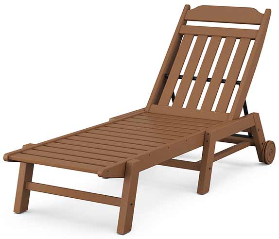 POLYWOOD® Country Living Chaise with Wheels - CLCAW2280 Chaise POLYWOOD®