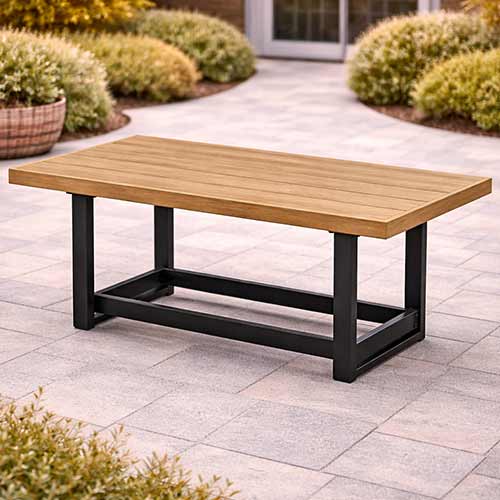 POLYWOOD® EDGE 40" x 78" Counter Table - Select Accents - EMRT4078