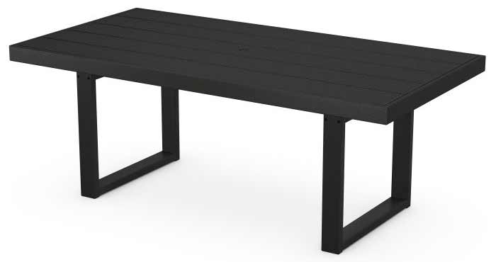 POLYWOOD® EDGE 40" x 78" Dining Table - EMT4078 Table POLYWOOD®