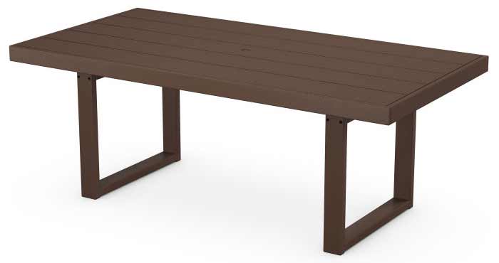 POLYWOOD® EDGE 40" x 78" Dining Table - EMT4078 Table POLYWOOD®