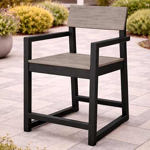 POLYWOOD® Chair POLYWOOD® EDGE Counter Arm Chair - Select Accents - EMD201