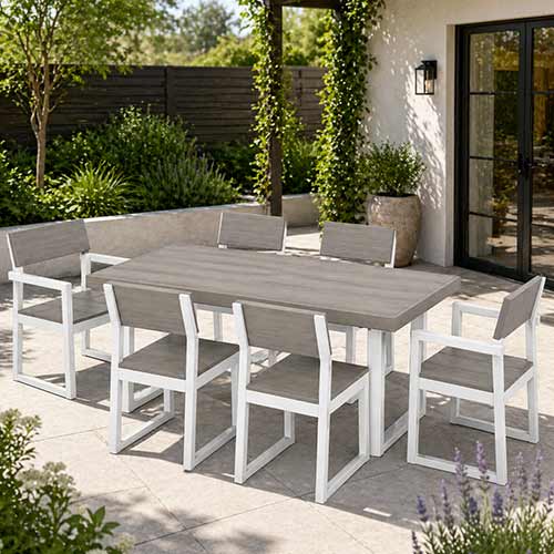 POLYWOOD® EDGE Select Accent 7-Piece Dining Set - PWS552-1