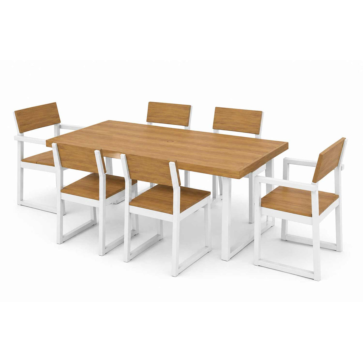 POLYWOOD® EDGE Select Accent 7-Piece Dining Set - PWS552-1