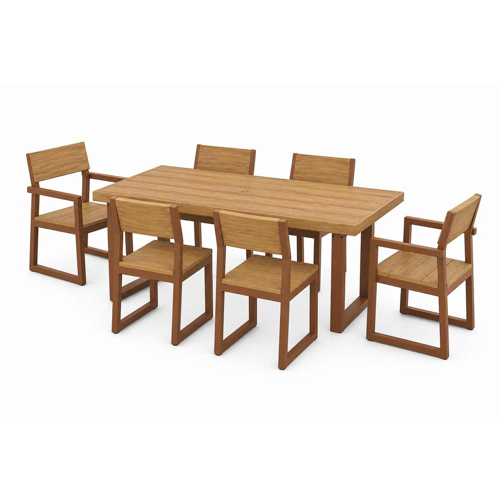 POLYWOOD® EDGE Select Accent 7-Piece Dining Set - PWS552-1