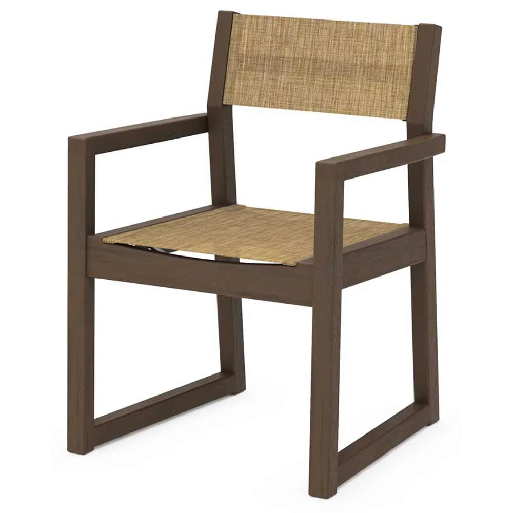 POLYWOOD® EDGE Sling Dining Arm Chair - EMD290