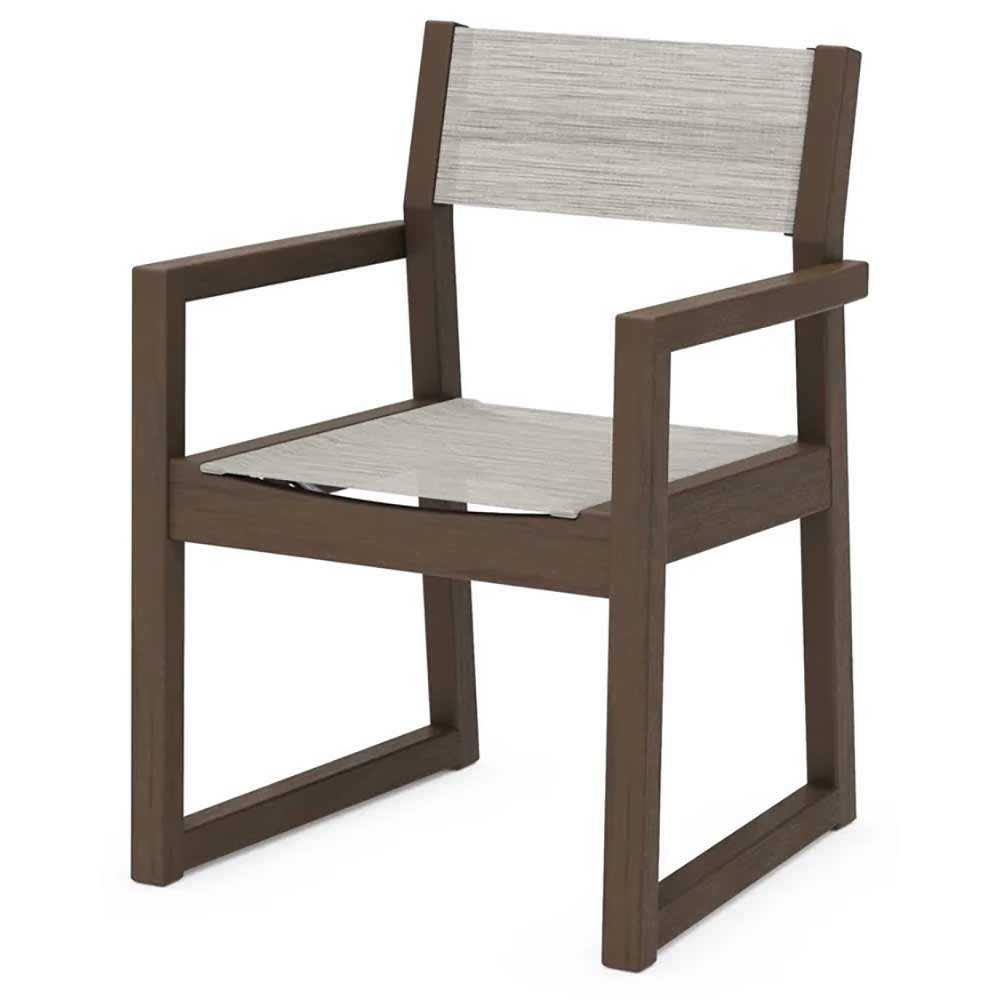 POLYWOOD® EDGE Sling Dining Arm Chair - EMD290