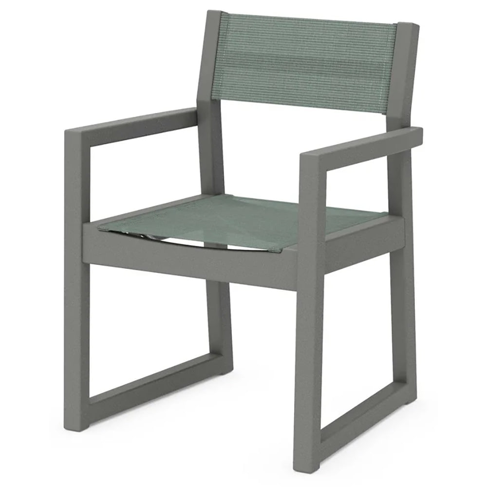 POLYWOOD® EDGE Sling Dining Arm Chair - EMD290
