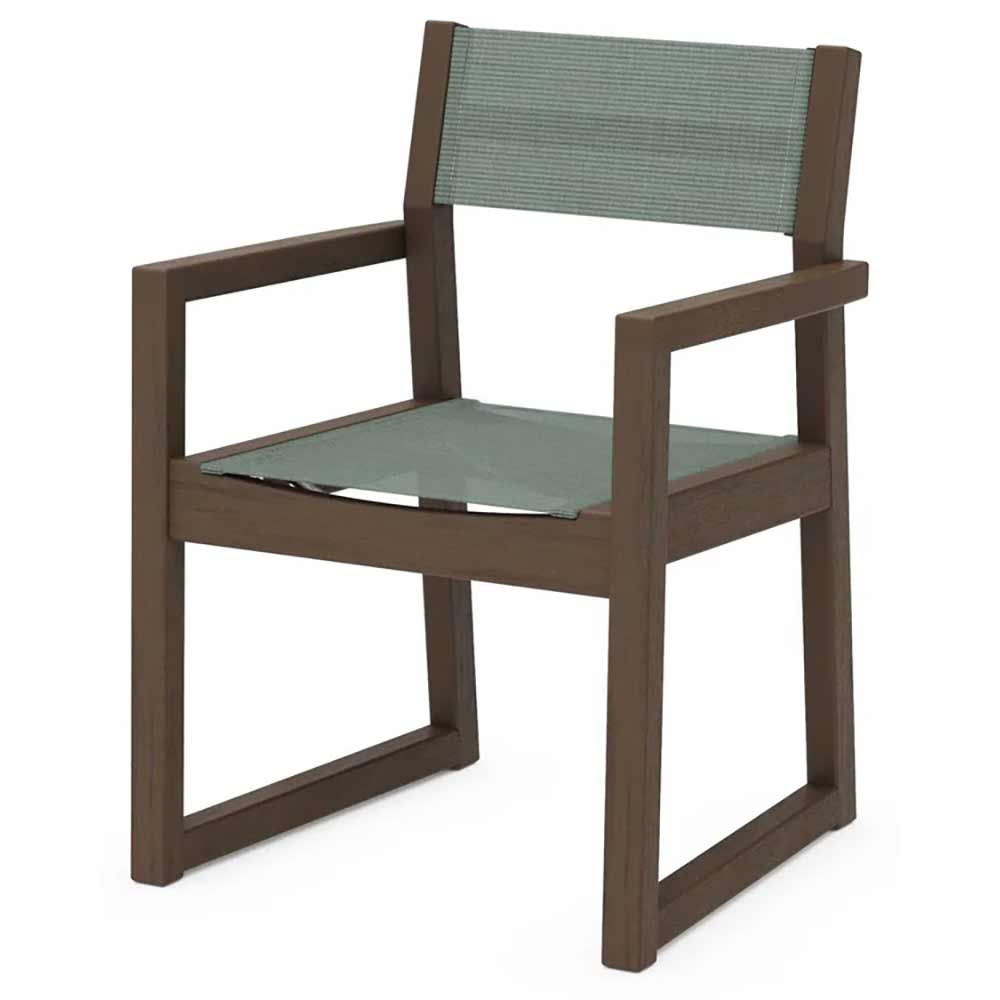 POLYWOOD® EDGE Sling Dining Arm Chair - EMD290