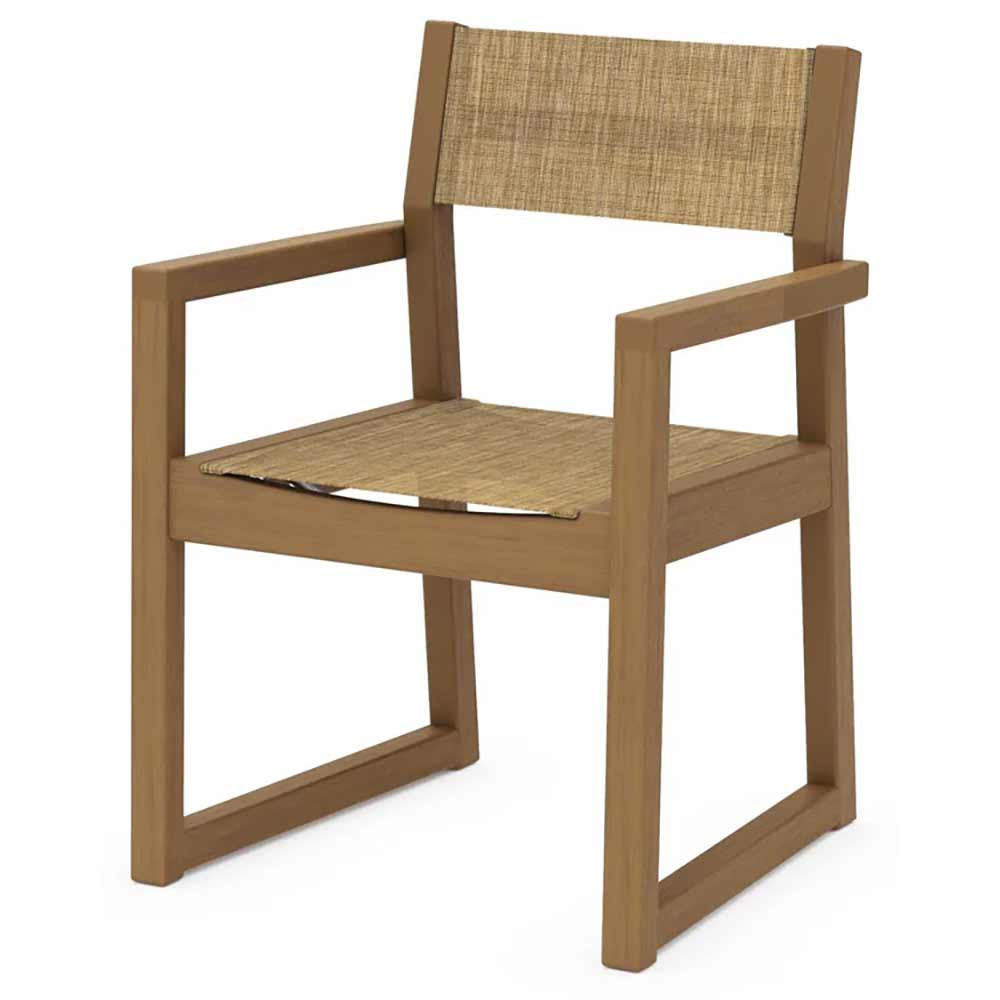 POLYWOOD® EDGE Sling Dining Arm Chair - EMD290