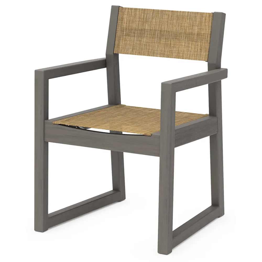 POLYWOOD® EDGE Sling Dining Arm Chair - EMD290