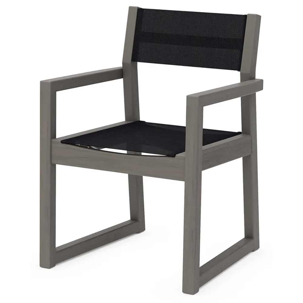 POLYWOOD® EDGE Sling Dining Arm Chair - EMD290