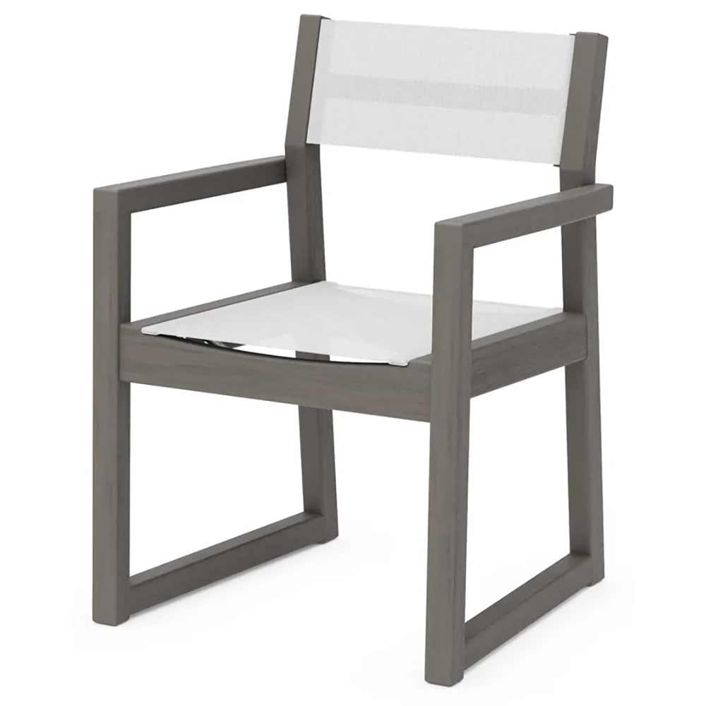 POLYWOOD® EDGE Sling Dining Arm Chair - EMD290