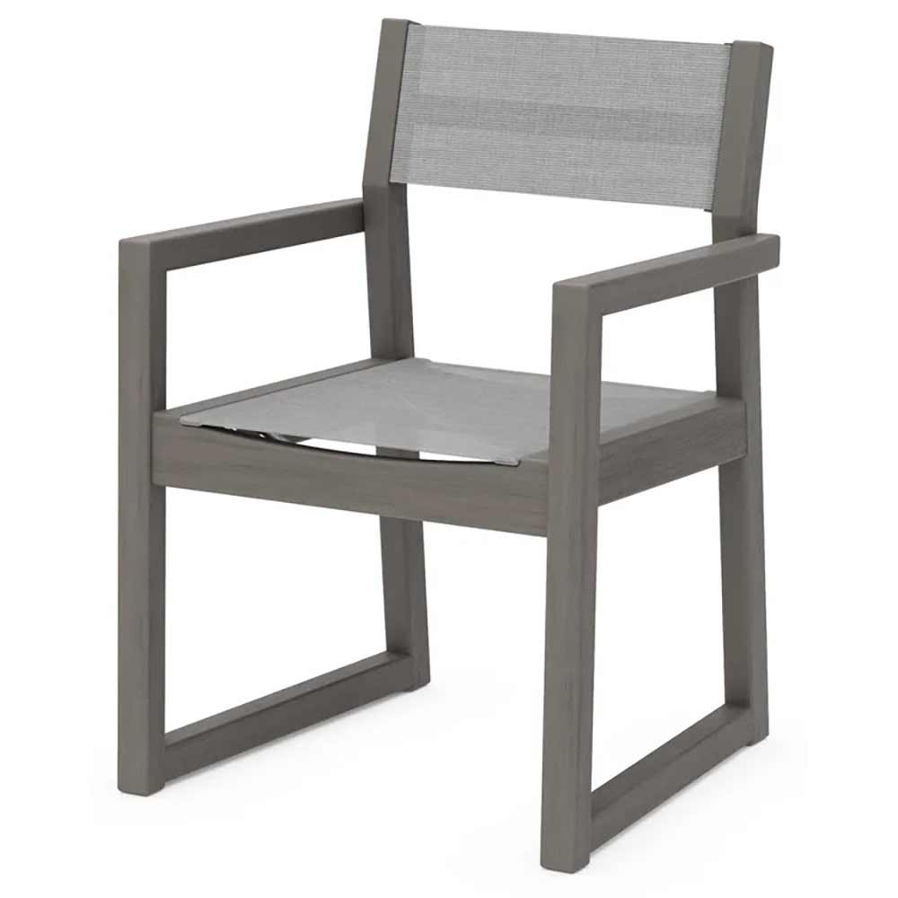 POLYWOOD® EDGE Sling Dining Arm Chair - EMD290