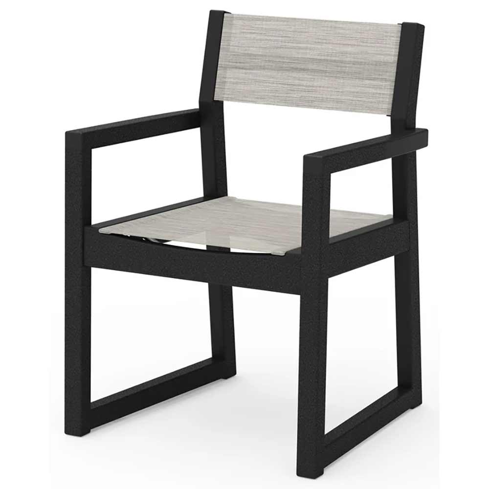 POLYWOOD® EDGE Sling Dining Arm Chair - EMD290