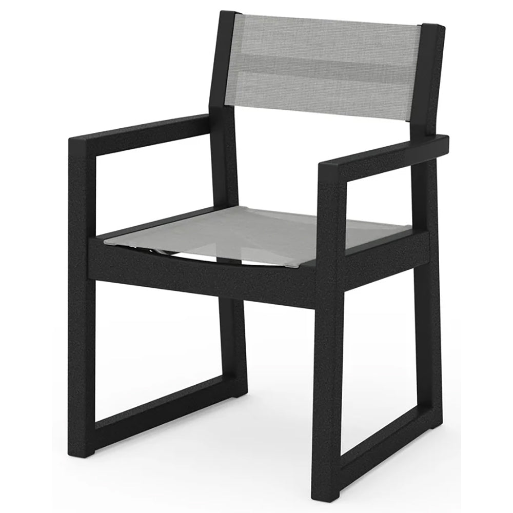 POLYWOOD® EDGE Sling Dining Arm Chair - EMD290