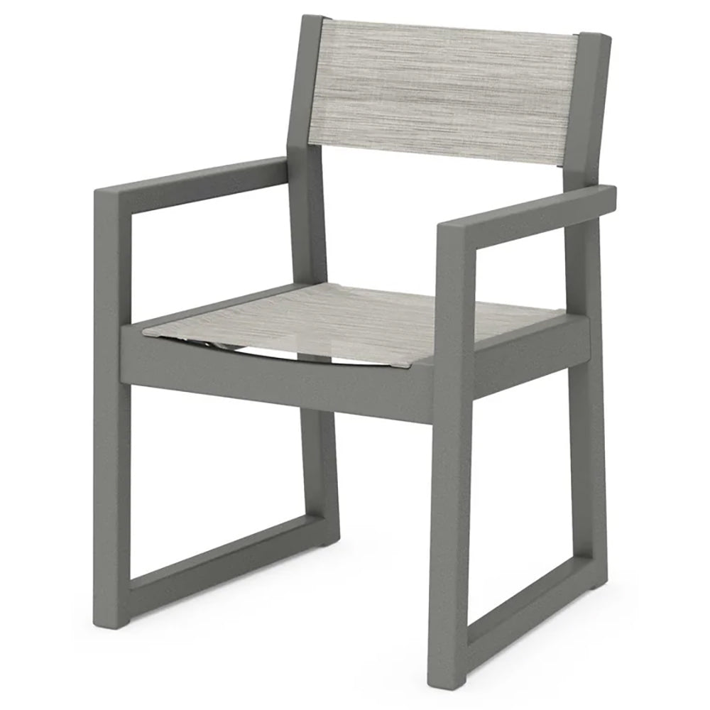POLYWOOD® EDGE Sling Dining Arm Chair - EMD290