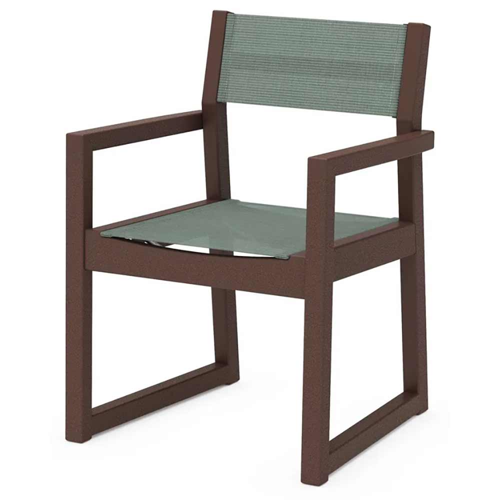 POLYWOOD® EDGE Sling Dining Arm Chair - EMD290