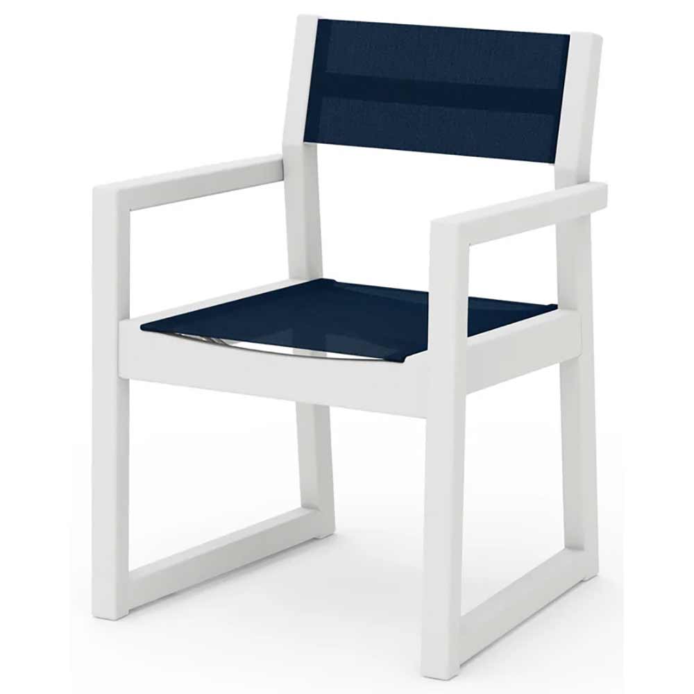 POLYWOOD® EDGE Sling Dining Arm Chair - EMD290
