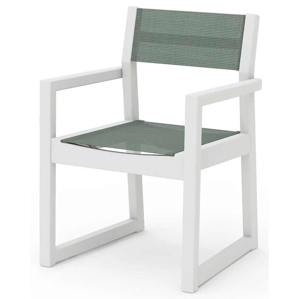 POLYWOOD® EDGE Sling Dining Arm Chair - EMD290