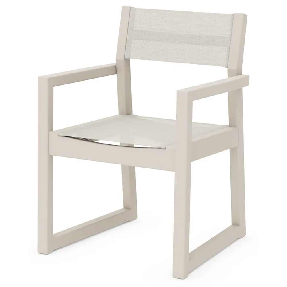 POLYWOOD® EDGE Sling Dining Arm Chair - EMD290