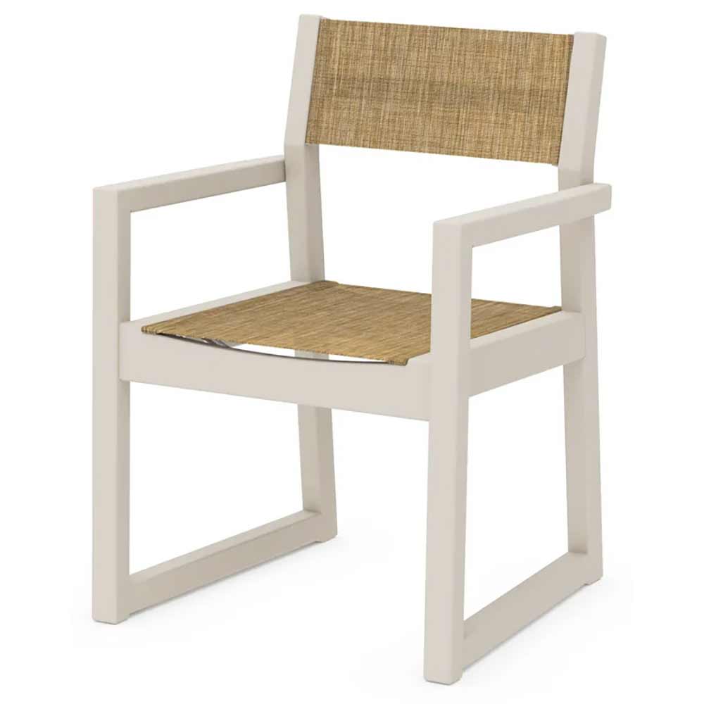 POLYWOOD® EDGE Sling Dining Arm Chair - EMD290