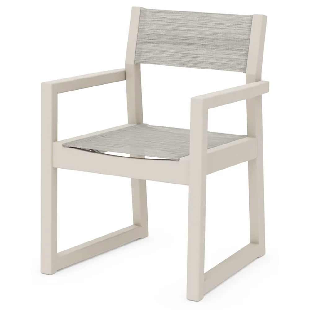 POLYWOOD® EDGE Sling Dining Arm Chair - EMD290