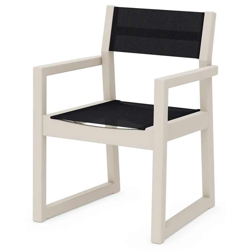 POLYWOOD® EDGE Sling Dining Arm Chair - EMD290