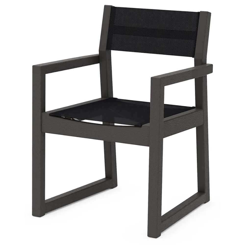 POLYWOOD® EDGE Sling Dining Arm Chair - EMD290