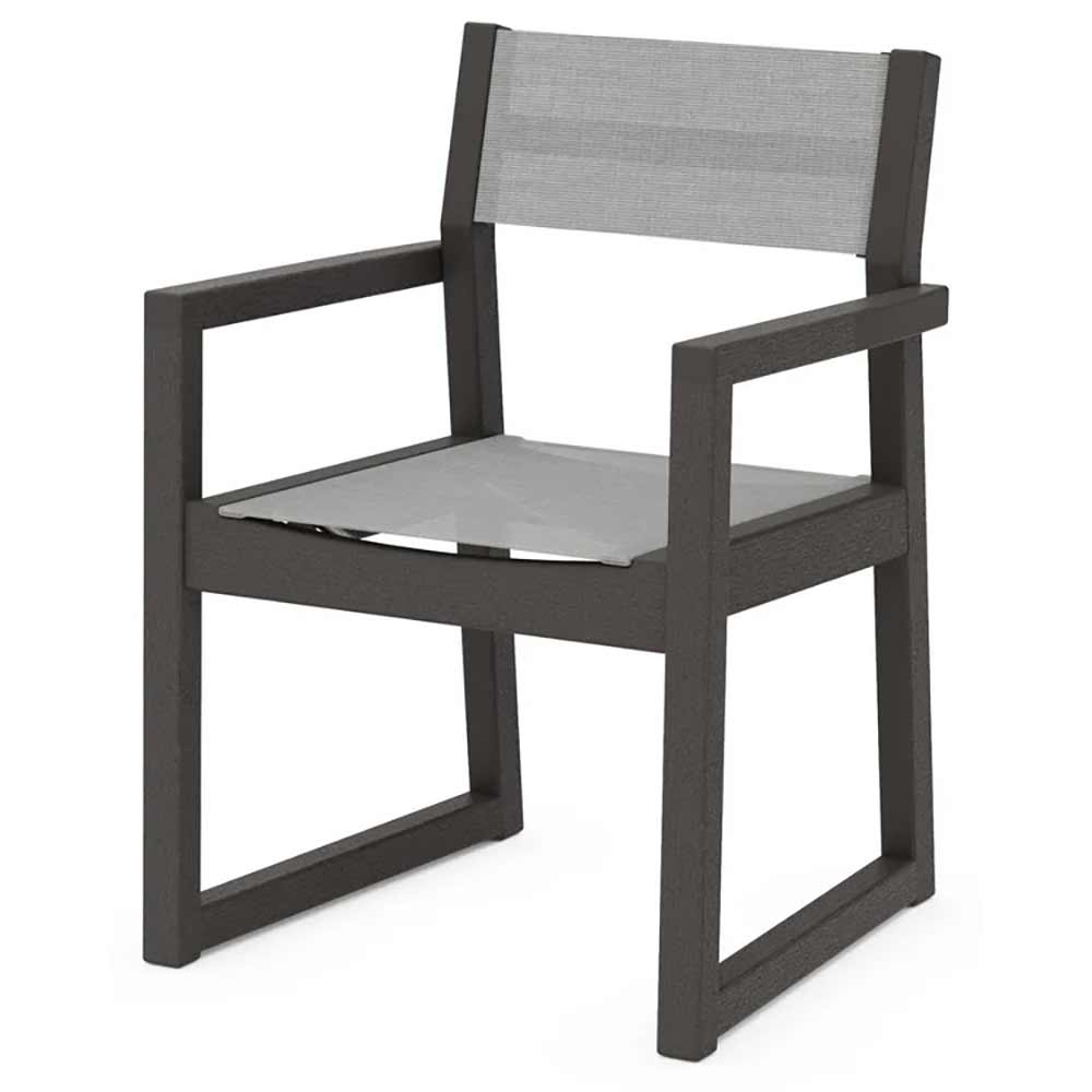 POLYWOOD® EDGE Sling Dining Arm Chair - EMD290