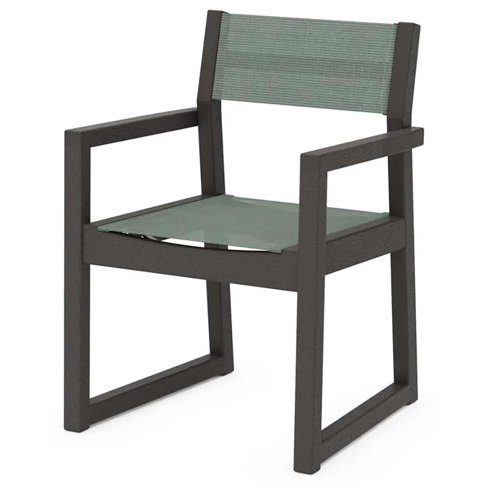 POLYWOOD® EDGE Sling Dining Arm Chair - EMD290