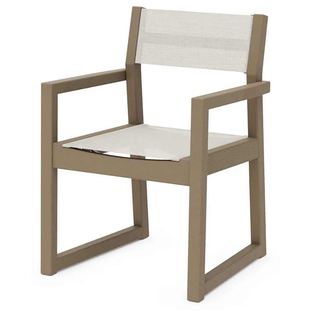 POLYWOOD® EDGE Sling Dining Arm Chair - EMD290