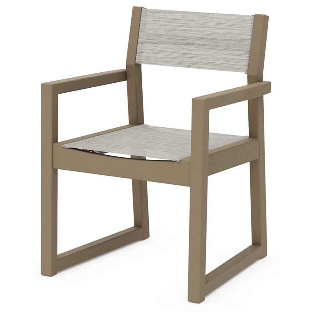 POLYWOOD® EDGE Sling Dining Arm Chair - EMD290