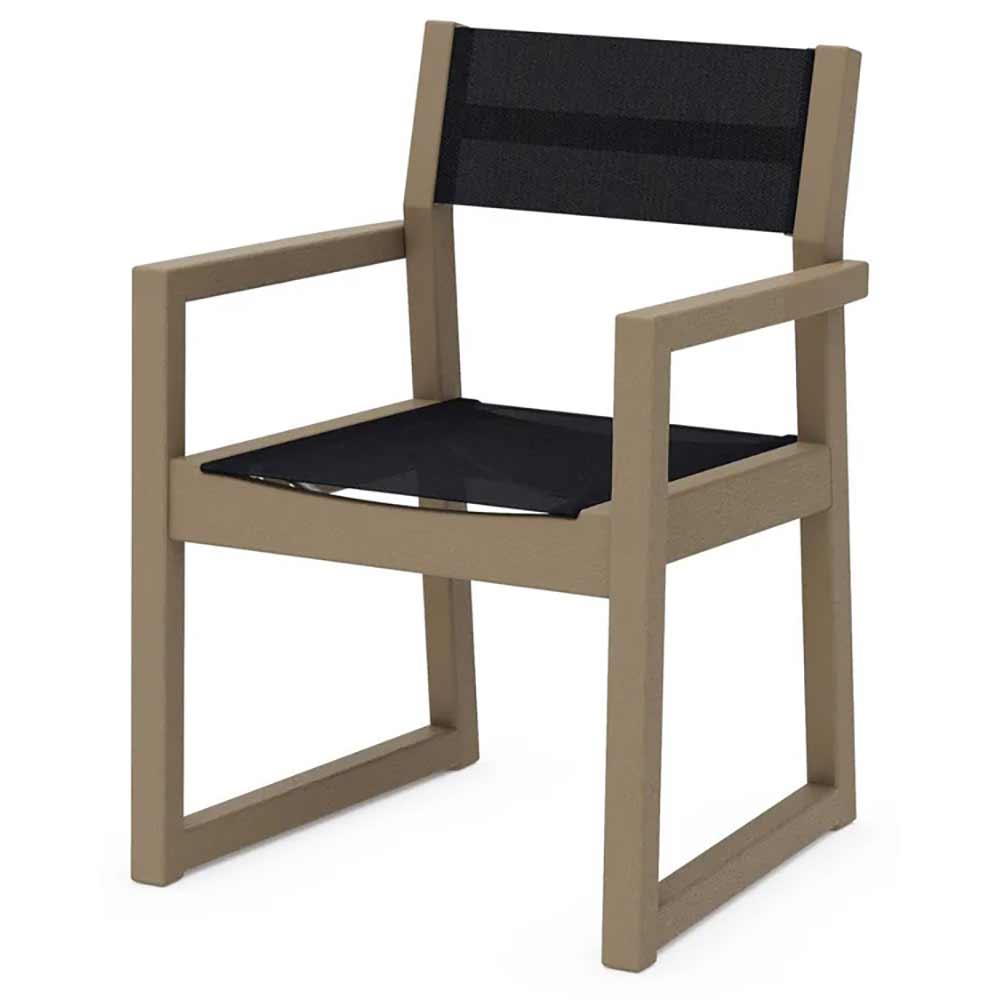 POLYWOOD® EDGE Sling Dining Arm Chair - EMD290