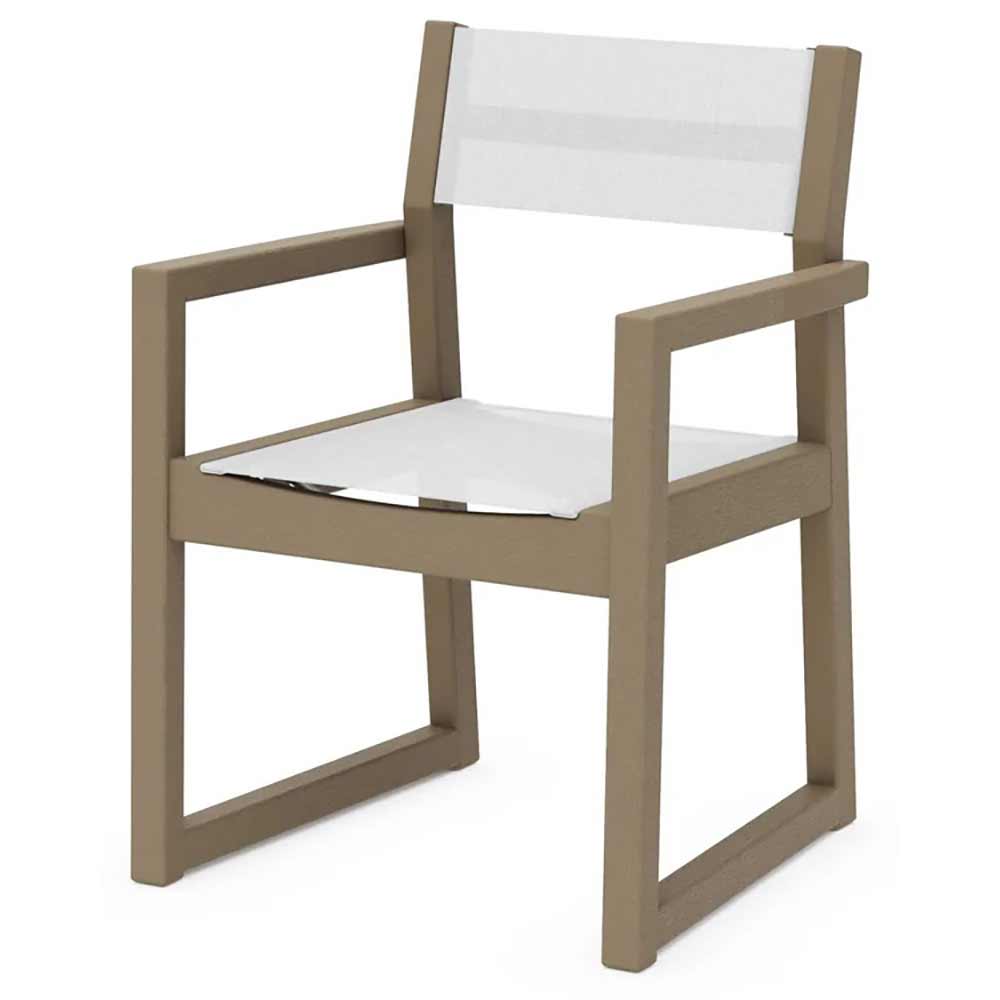 POLYWOOD® EDGE Sling Dining Arm Chair - EMD290