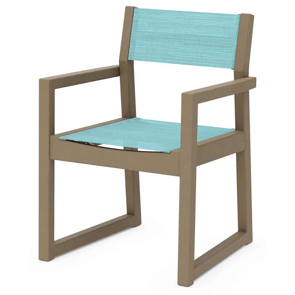 POLYWOOD® EDGE Sling Dining Arm Chair - EMD290