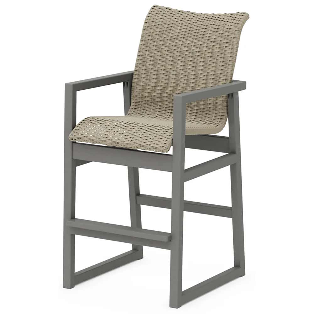 POLYWOOD® EDGE Woven Bar Arm Chair - EMD242